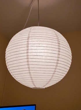 白色40厘米大号灯笼民宿酒店装饰灯罩日系风格白色宫灯50cm加大号
