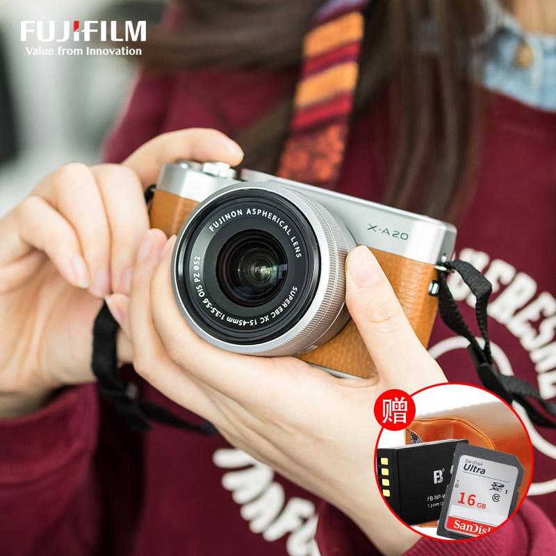 Fujifilm/¸»Ê¿ X-A20Ì×»ú£¨15-45mm£©vlog΢µ¥Ïà»úÈëÃż¶¸»Ê¿xa20