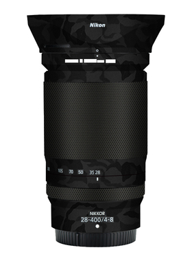 漫步驴适用于尼康z28-400F4-8镜头磨砂保护贴膜28400全包贴纸3M