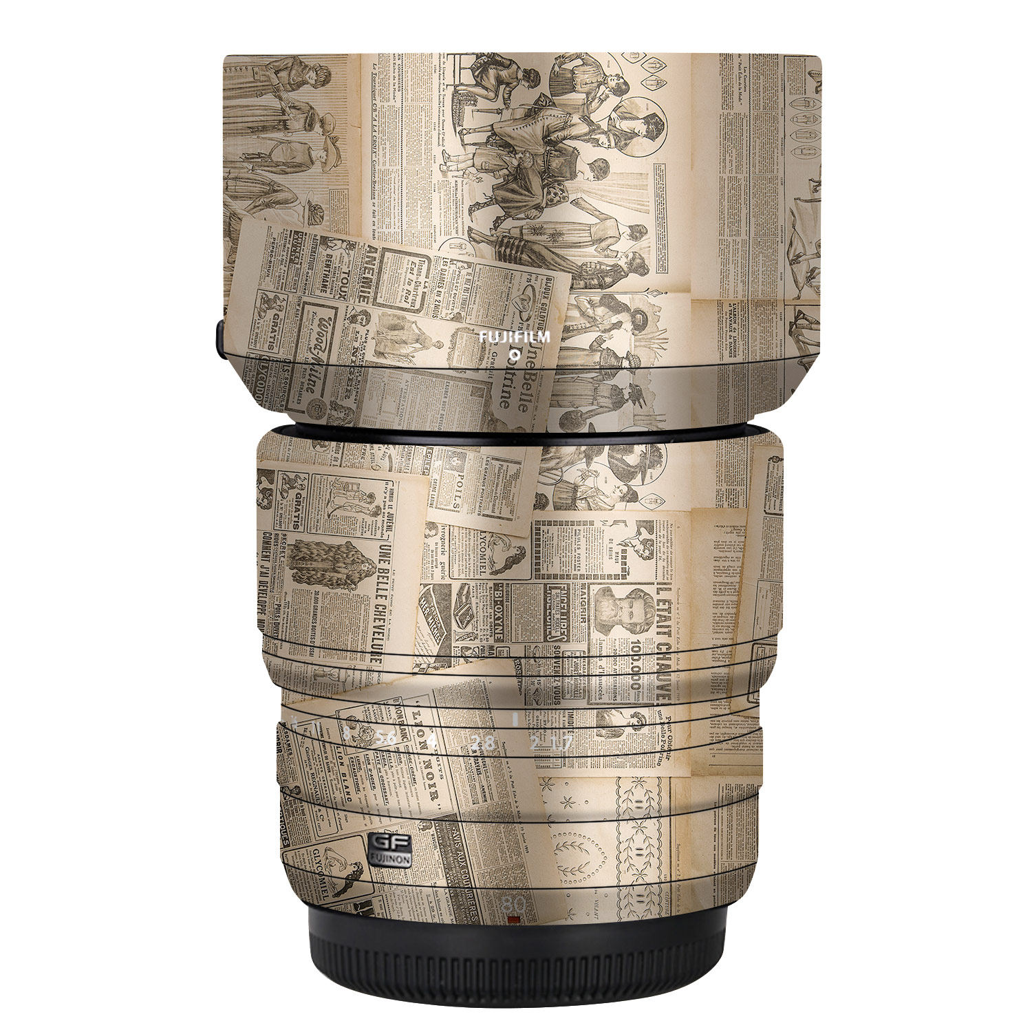 适用于富士GF80F1.7中画幅镜头保护贴膜贴皮改色膜贴纸全包彩色