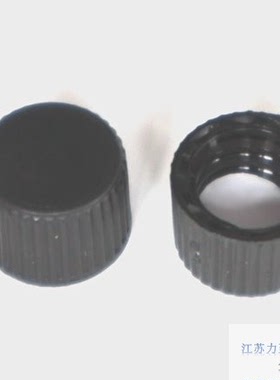 力至来8MM黑色螺纹实心盖（白色PTFE/红色硅胶垫）密封盖垫