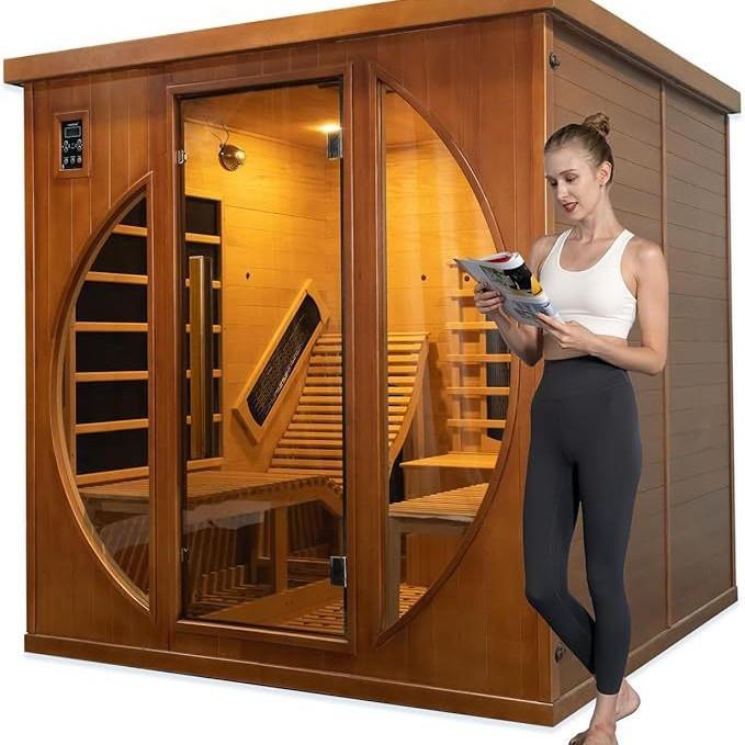 电气石家用汗蒸房桑拿屋远红外光波房家用单双人干蒸房按需求制作