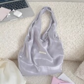 韩版 气质温柔少女仙气背心包单肩包大容量包慵懒风时尚 通勤