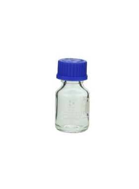 SIBATA柴田科学 017200-25A 耐热螺旋口瓶，带蓝色盖 25mL