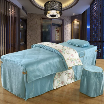 Vẻ đẹp giường bao gồm bốn bộ giường massage giường bìa cao cấp vẻ đẹp giường bìa màu sắc đẹp thẩm mỹ viện đặc biệt trải giường