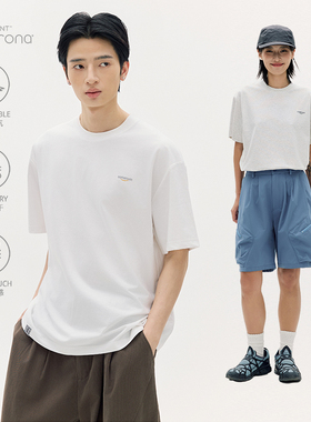 SOMENUM森林 25SS冰感索罗娜简约男女恶搞亚马逊LOGO印花基础短袖