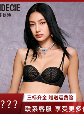 芬狄诗文胸女有钢圈舒适文胸蕾丝上托大胸显小内衣FB00573