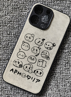 黑塔利亚APH周边团子表情布纹手机壳适用iphone17promax苹果16华为mate70pro红米K80小米14一加ace5vivoOPPO