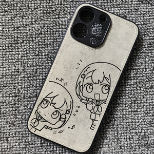 q版花里实乃理动漫周边布纹手机壳适用iphone16苹果17华为mate60荣耀win小米17红米K80一加13iqoo15oppovivo