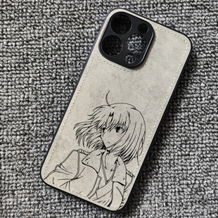 空之境界周边 两仪式布纹手机壳适用iphone17promax苹果16华为mate60pro小米14红米K70至尊iqooneo11一加ace3