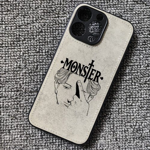浦泽直树怪物MONSTER布纹手机壳适用iphone16promax苹果14华为mate70pro荣耀90小米15红米K80至尊iqoo13一加