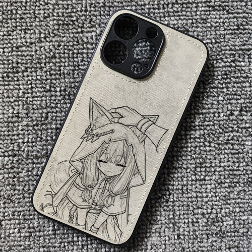 明日方舟终末地小红帽洛茜周边布纹手机壳适用iphone16苹果17华为mate60荣耀winrt小米17红米K90一加13iqoo15