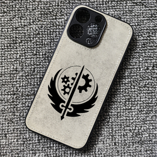 辐射游戏周边钢铁兄弟会布纹手机壳适用iphone16pro苹果15华为P60小米14红米K70至尊iqooneo5一加ACE3IQOO13