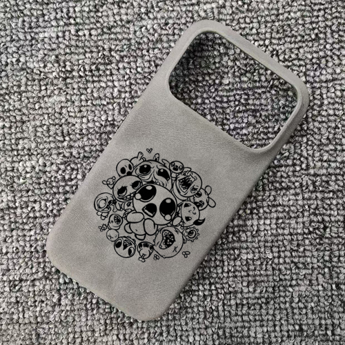 以撒的结合游戏表情周边肤感羊巴皮磁吸手机壳适用于iphone17苹果华为mate80小米15红米三星S25一加15荣耀500