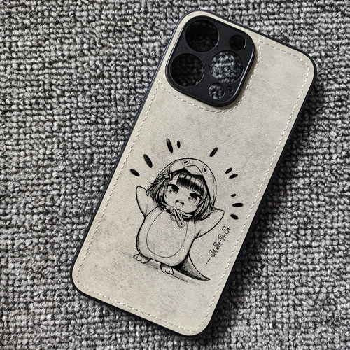 咕咕嘎嘎企鹅管理员动漫周边布纹手机壳适用iphone16苹果17华为mate60荣耀win小米17红米K90一加13iqoo15OPPO