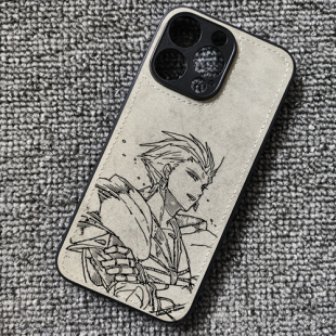 fgo金闪闪游戏动漫周边布纹手机壳适用iphone17pro苹果16小米14红米k70华为P60一加13ACE5iqooneo10VIVOOPPO