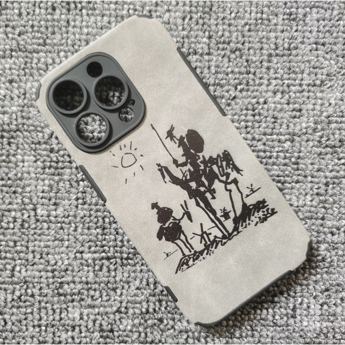 毕加索抽象堂吉诃德插画周边手机壳适用苹果iphone16promax小米13红米k60华为P60NOVA10vivoX80荣耀90oppo