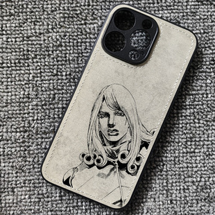 jojo奇妙冒险大总统周边布纹手机壳适用iphone17pro苹果16pro华为mate70小米17pro红米K80一加13iqoo15findx8