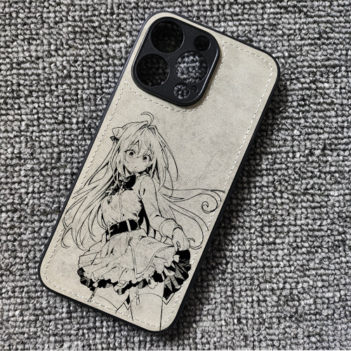 线稿家里蹲吸血鬼缇拉鞠周边布纹手机壳适用iphone17pro苹果16华为P70荣耀VIVOS60小米15红米K80一加13iqoo15
