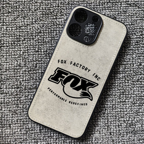 Fox Racing前叉队版越野山地自行车布纹手机壳适用iphone16promax苹果15华为nova14荣耀iqoo13红米K80小米14