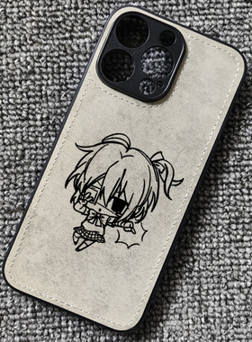 中二病小鸟游六花周边动漫布纹手机壳适用iphone16P苹果华为P70小米15红米K70iqoo13一加ACEIQOONEO9z9turbo3