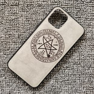 适用于iphoneXR 13promax xs 8plus 克苏鲁尤格索托斯 布纹手机壳