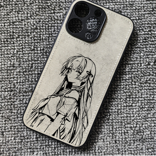 鸣潮 千咲周边布纹手机壳适用iphone17promax苹果16华为mate60荣耀400小米17红米K90一加15vivoiqoo13findx8