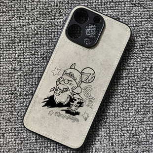 FF14最终幻想邮差莫古力周边布纹手机壳适用iphone17苹果红米k90小米17华为mate80荣耀400WINRT一加13iqoo15