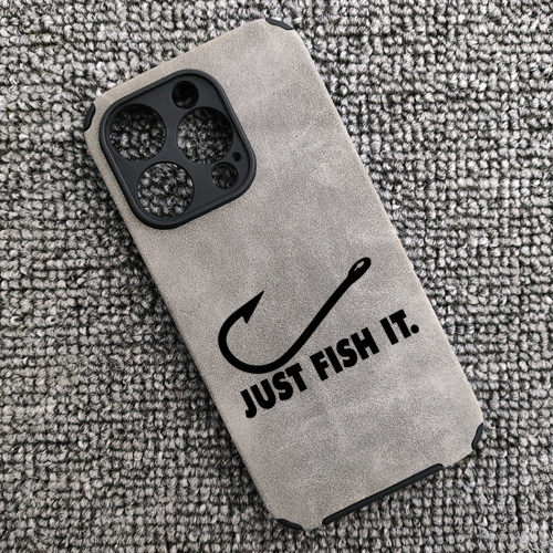 钓鱼人爱好者发烧友justfishIT手机壳适用于iphone16苹果小米14三星S24U红米K60华为nova12荣耀200VIVOOPPO