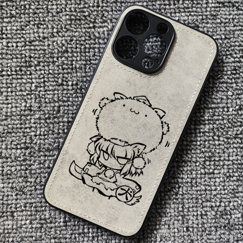 东方PROJECT犬走椛周边布纹手机壳适用iphone17promax苹果16pro华为mate70pro小米17红米K80一加13iqooneo10