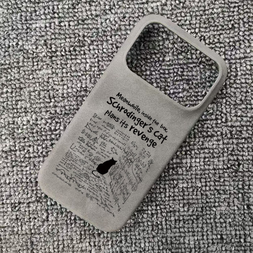 薛定谔的猫公式周边肤感羊巴皮磁吸手机壳适用于iphone17苹果16华为P70小米15红米K70三星S25一加15荣耀WINRT