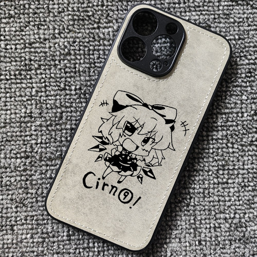 东方Project动漫琪露诺周边布纹手机壳适用iphone18promax苹果17华为mate80荣耀90小米17红米K80一加15iqoo13