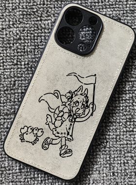 猫鲨Sameko Saba鲨鱼娘古拉Vtuber周边布纹手机壳适用iphone16苹果15小米14红米k70华为NOVA14荣耀一加ace5