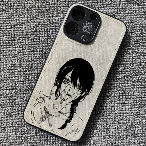 那由多电锯人动漫周边布纹手机壳适用iphone16苹果17华为mate60荣耀win小米17红米K80TURBO5一加13iqoo15OPPO