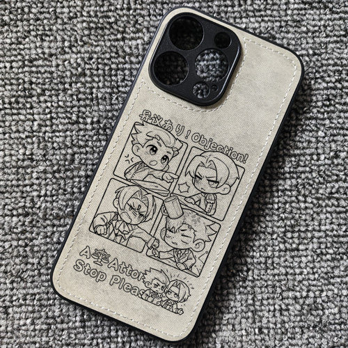 逆转裁判成步堂龙一周边布纹手机壳适用iphone16PRO苹果17华为mate60小米15红米K90一加15Tiqooneo9荣耀WINRT
