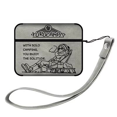 摇曳露营 志摩凛动漫周边苹果耳机保护套适用AirPodsPro第二代耳机保护壳翻毛皮2/3代全包Airpods4代二次元