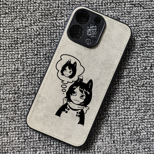迷宫饭猫女伊津津美动漫周边布纹手机壳适用iphone16p苹果华为P70小米15红米K80iqoo13一加12IQOONEO10荣耀90