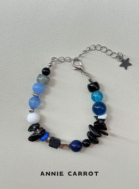 天然石串珠手链男女简约百搭