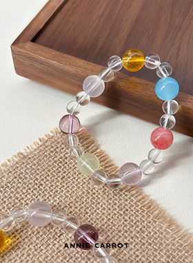 彩色糖果多宝巴洛克水晶手链