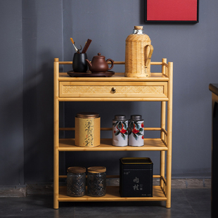 博古架实木中式桌面茶叶茶架茶杯架子茶具收纳架茶桌上茶壶置物架