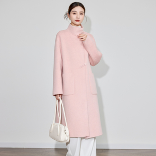 双面羊绒大衣女中长款2025秋冬新款韩系气质减龄小个子羊毛呢外套