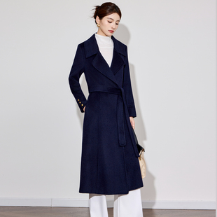 赫本风高级感2025秋冬新款双面羊绒大衣女中长款气质通勤毛呢外套