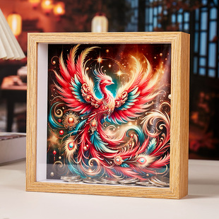 山城文创 存钱罐火凤凰财富守护神日富一日储蓄罐硬币钱盒子