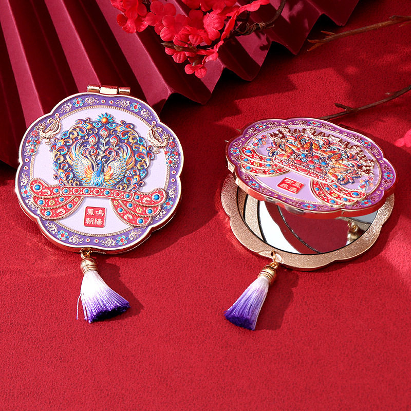 山城文创丨北京故宫博物馆文创凤冠随身镜化妆折叠镜子女生日礼物,金属材料及制品,其他金属制品,淘宝优惠券,粉丝福利购,淘宝优惠卷