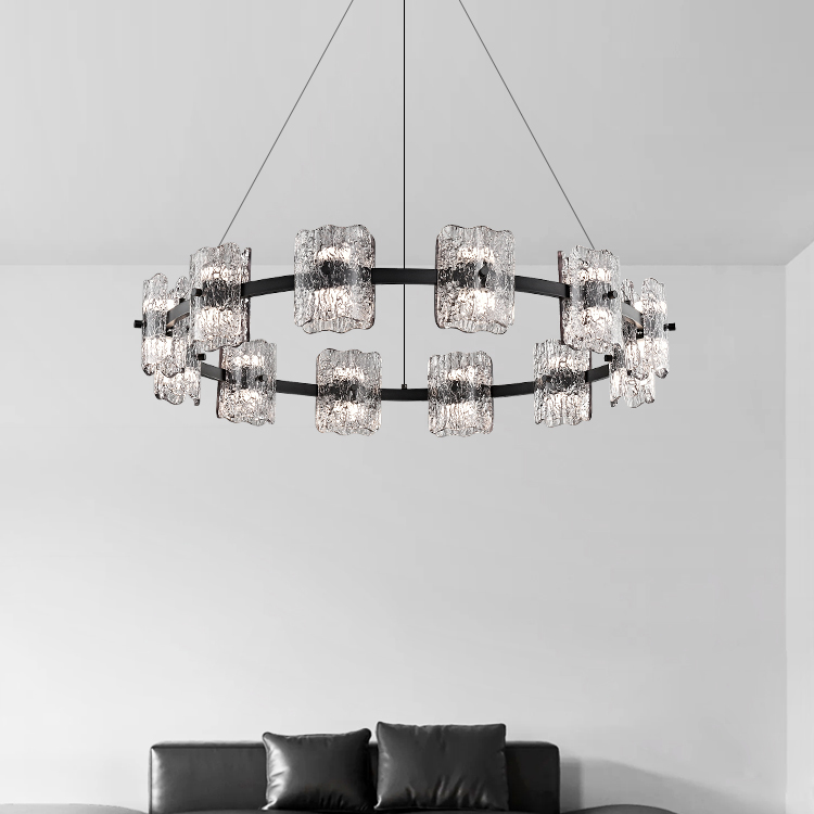 意式极简客厅吊灯现代简约玻璃大厅灯设计师新款创意餐厅卧室主灯