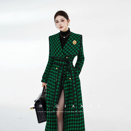 MD千亿【千雅风尚】2025冬季新款设计感显瘦气质百搭羊毛毛里外套