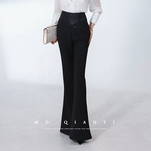 超模裤 瘦裤 2025秋季 微弹力休闲裤 子高腰 长裤 MD千亿