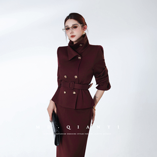 时尚 MD千亿 新款 2025秋季 简约气质休闲收腰套裙 双权炽影