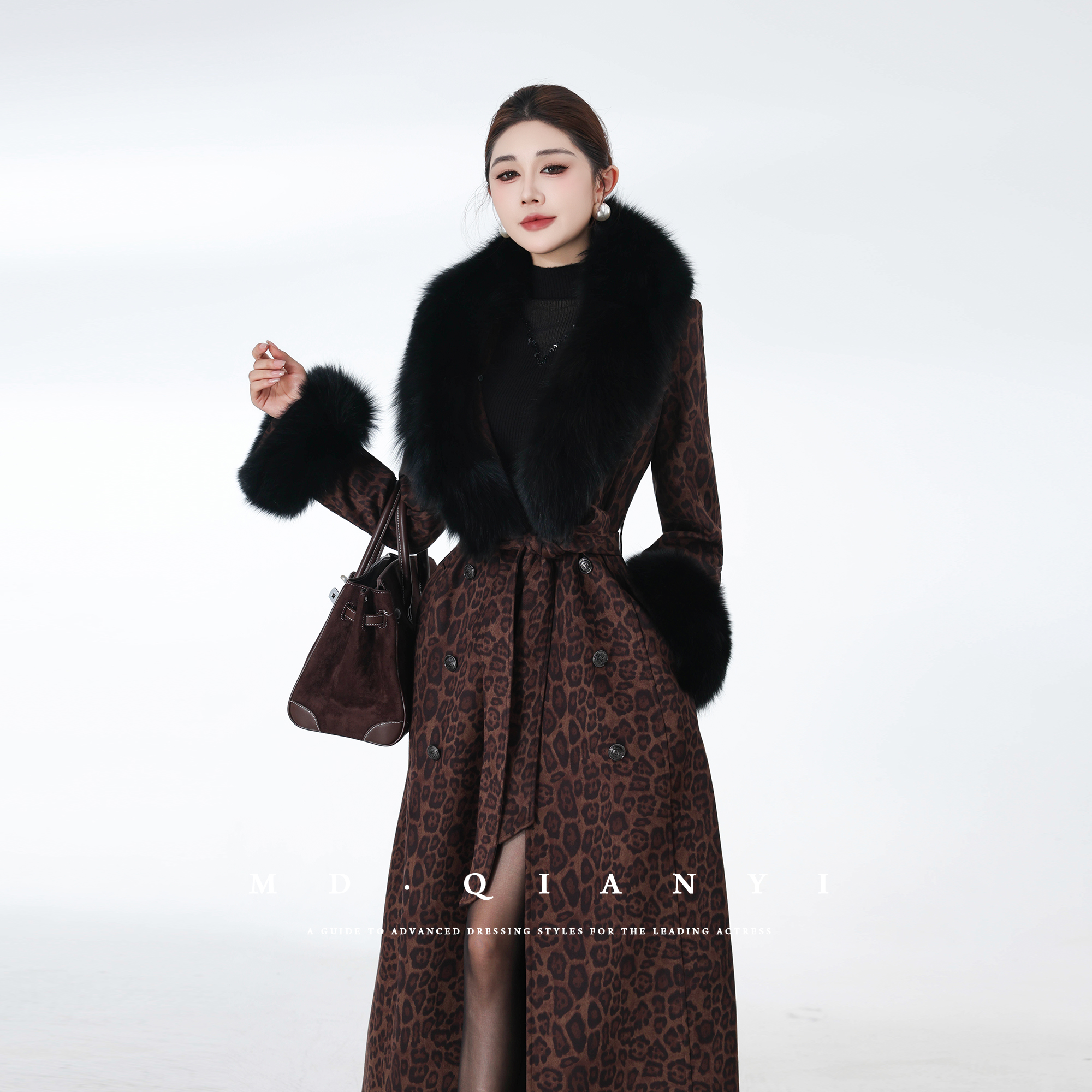 MD千亿【蓬松云感】2025冬季新款显瘦气质百搭修身毛呢外套