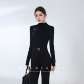 长袖 MD千亿 设计感圆领女士 新款 高领T恤时尚 不争之美 2025冬季